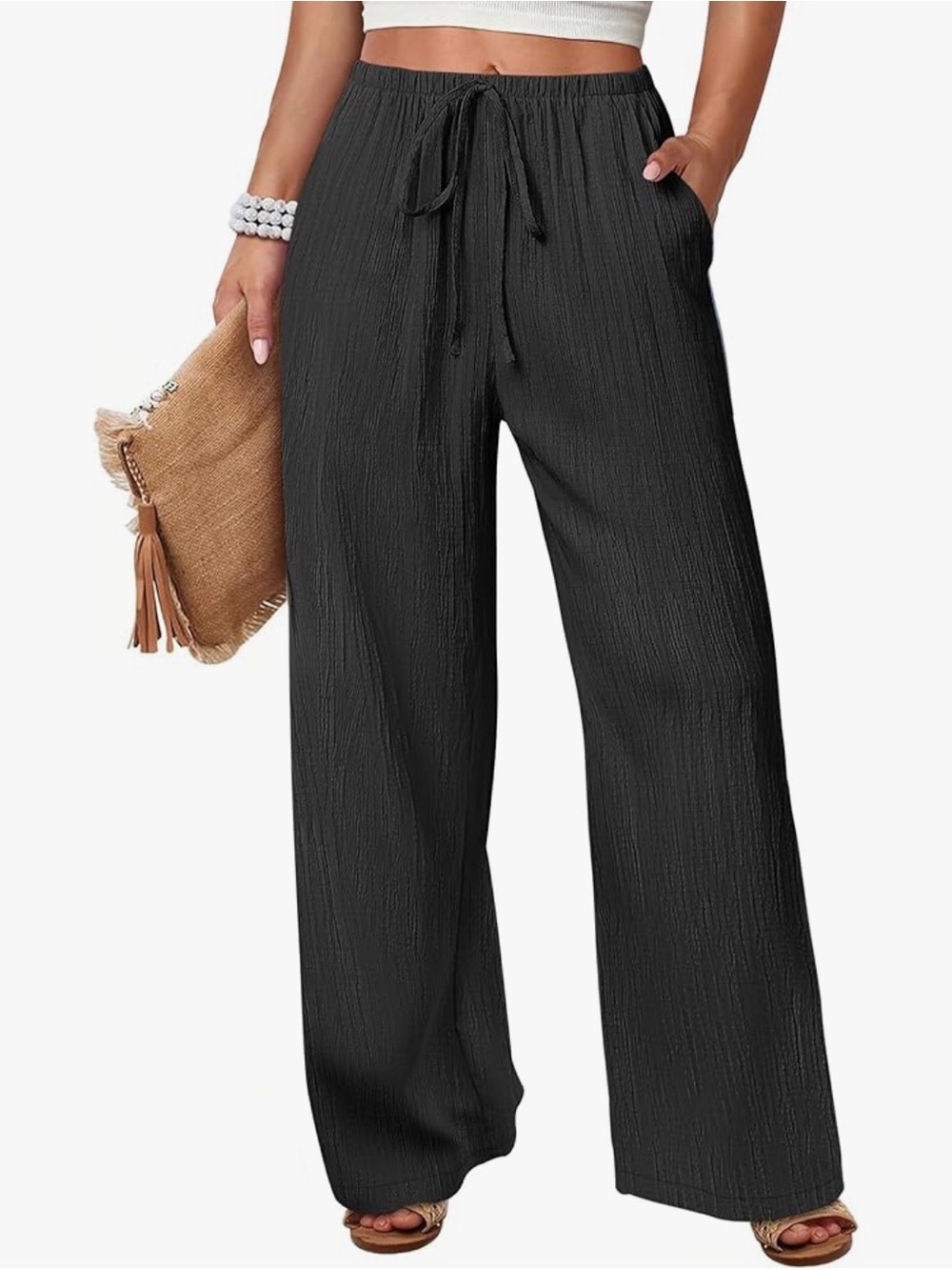 ANRABESS Women's Wide Leg Lightweight Amazon Lodge Pants
